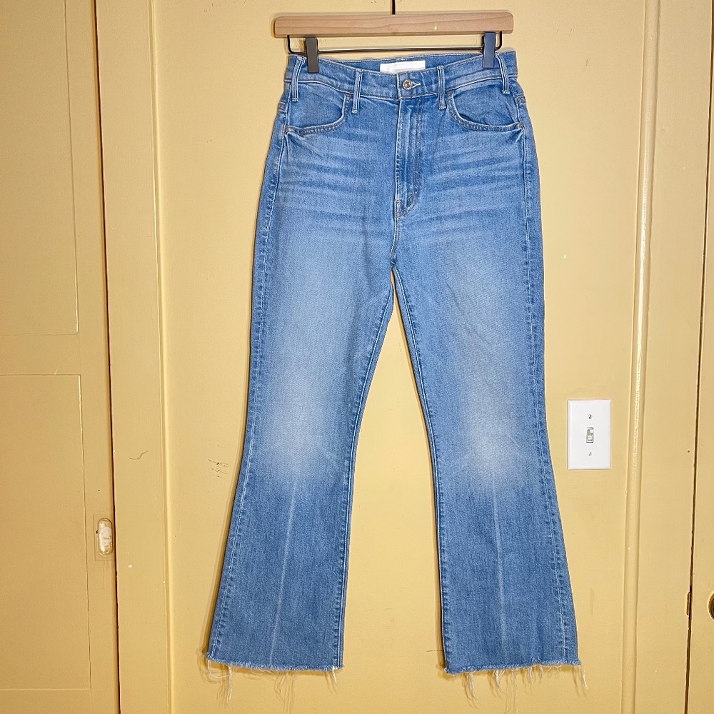 MOTHER Blue Flared Jeans
